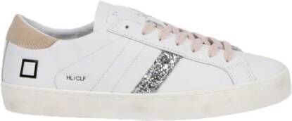 D.a.t.e. Witte en beige Hill Low sneakers White Dames