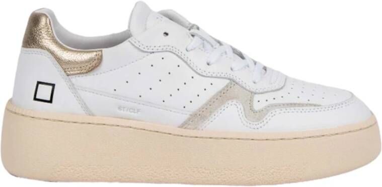 D.a.t.e. Witte en platina sneakers White Dames