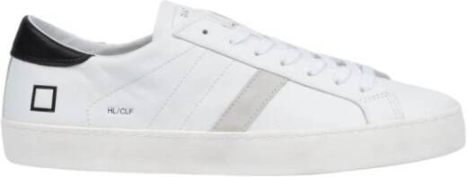 D.a.t.e. Witte en Zwarte Hill Low Sneakers Wit Heren