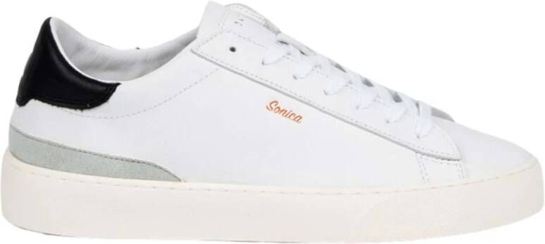 D.a.t.e. Witte en zwarte Sonica Sneakers White Heren