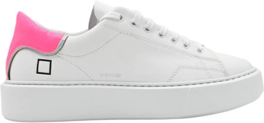 D.a.t.e. Witte Fuxia Sneakers voor Vrouwen Multicolor Dames