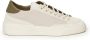 D.a.t.e. Witte Groene Leren Sneakers met Logo Beige Heren - Thumbnail 1