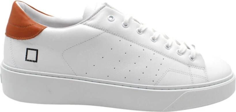 D.a.t.e. Witte Kalfsneakers Levante Stijl White Heren