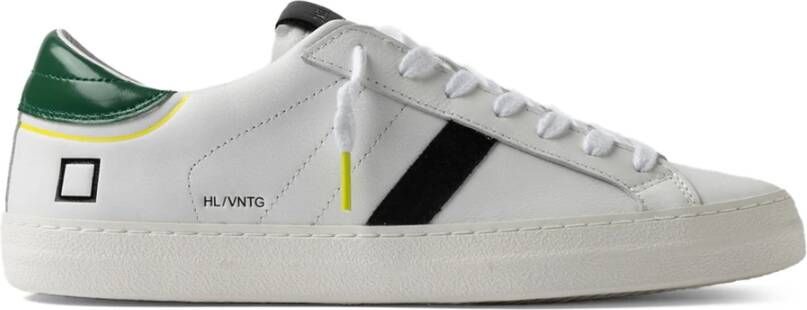 D.a.t.e. Witte lage leren sneaker White Heren