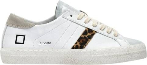 D.a.t.e. Witte Leren Lage Sneaker White Dames