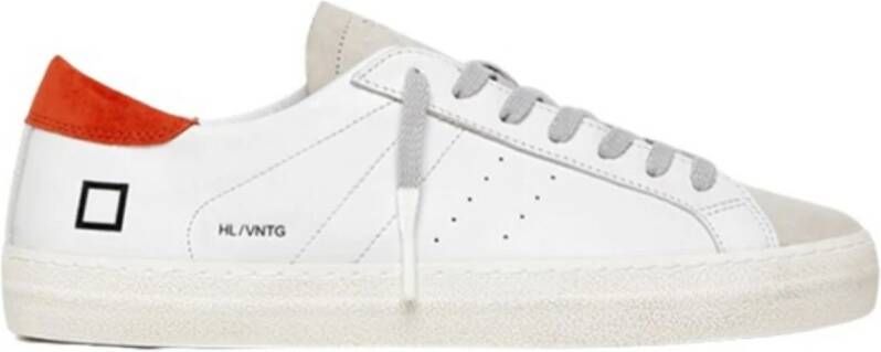 D.a.t.e. Witte Leren Lage Sneaker White Heren