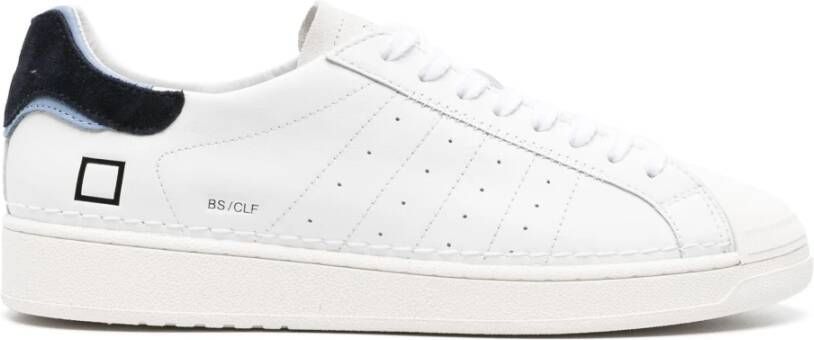 D.a.t.e. Witte Leren Lage Sneaker White Heren