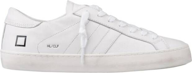 D.a.t.e. Witte Leren Lage Sneakers White Heren