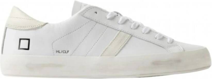 D.a.t.e. Witte Leren Lage Sneakers White Heren