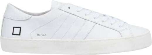 D.a.t.e. Witte Leren Lage Sneakers White Heren