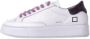 D.a.t.e. Witte Leren Sneakers Logo Zijkant White Dames - Thumbnail 3