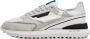 D.a.t.e. Witte Leren Sneakers met Gele Accenten White Heren - Thumbnail 1