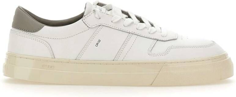 D.a.t.e. Platte Vetersluiting Sneakers Zwart Wit White Heren