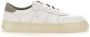 D.a.t.e. Platte Vetersluiting Sneakers Zwart Wit White Heren - Thumbnail 1