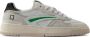 D.a.t.e. Witte Leren Sneakers met Groene Details White Heren - Thumbnail 1