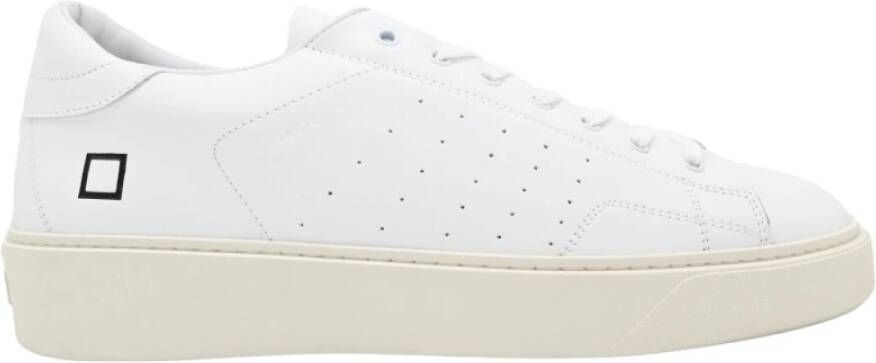 D.a.t.e. Witte Leren Sneakers voor Moderne Mannen White Heren