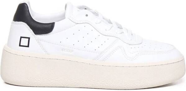 D.a.t.e. Witte Leren Sneakers voor Vrouwen White Dames