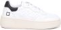 D.a.t.e. Witte Leren Sneakers Rubberen Zool Veters White Dames - Thumbnail 5