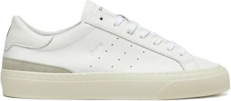 D.a.t.e. Witte Leren Sonica Sneakers White Heren