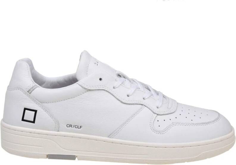 D.a.t.e. Witte Leren Tennisschoenen White Heren