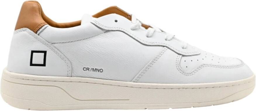 D.a.t.e. Witte Mosterd Court Sneakers White Heren