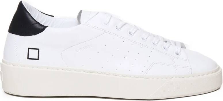 D.a.t.e. Witte Sneakers met Logo en Katoenen Veters White Heren