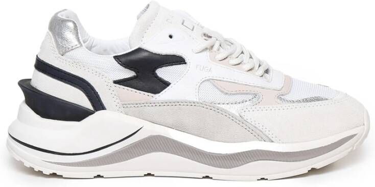 D.a.t.e. Witte Sneakers met Rubberen Zool White Dames