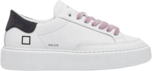 D.a.t.e. Witte Sneakers Streep Stijl White Dames