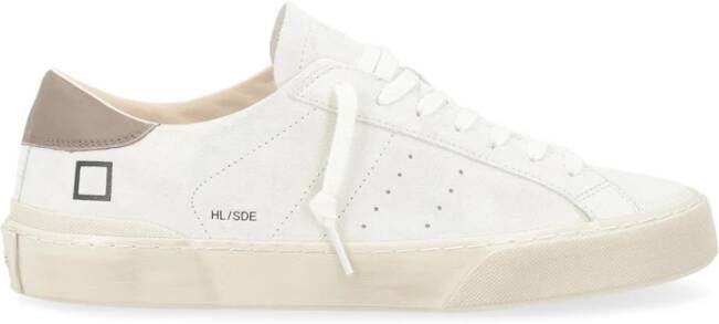 D.a.t.e. Witte Suède Lage Hill Sneakers White Heren