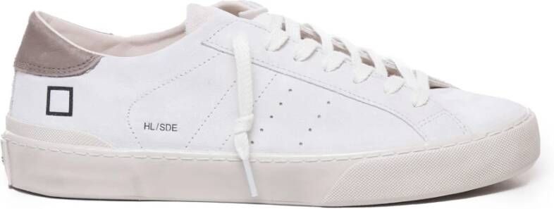 D.a.t.e. Witte Suède Veterschoenen Sneakers White Heren