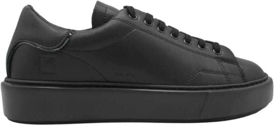 D.a.t.e. Zwarte Patent Sneakers voor Vrouwen Black Dames