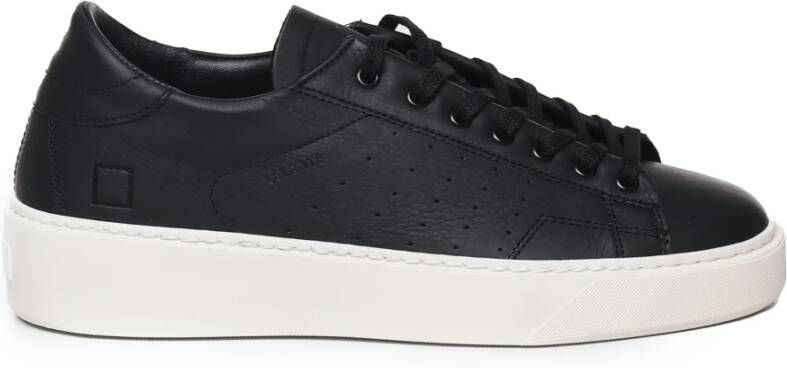 D.a.t.e. Zwarte Sneakers met Logo Gemaakt in Italië Black Heren