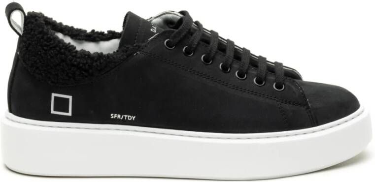 D.a.t.e. Zwarte Sneakers Sfera Teddyn Black Dames