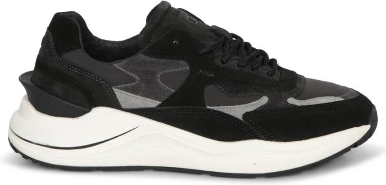 D.a.t.e. Zwarte Sneakers voor Modieuze Mannen Black Heren