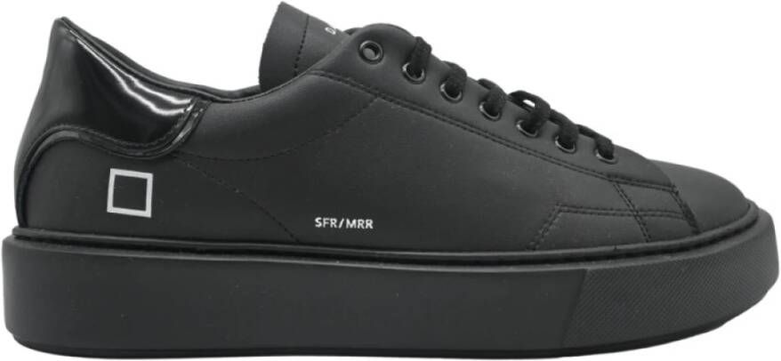 D.a.t.e. Zwarte spiegelsneakers Black Heren