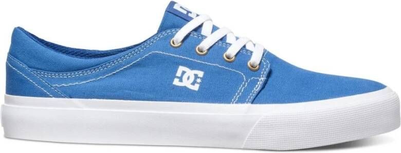 DC Shoes Blauw Wit Lage Herensneakers Blue Heren