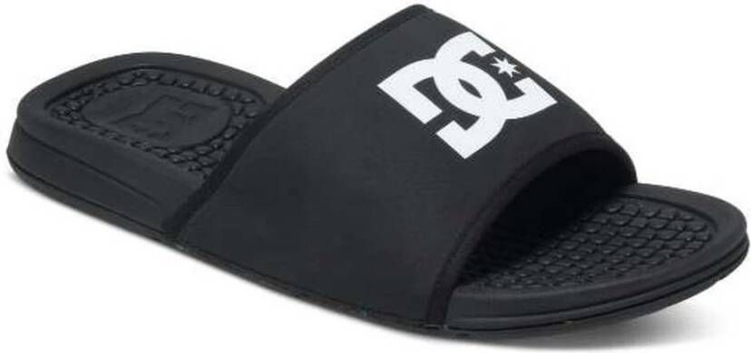 DC Shoes Heren Synthetisch Leren Slider Flip Flops Black Heren