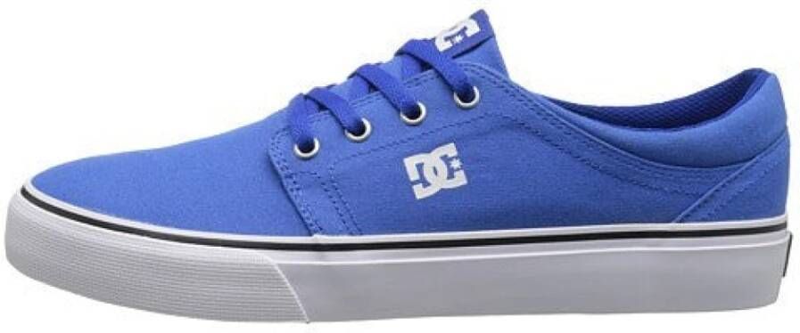 DC Shoes Heren Lage Top Skate Schoenen Royal Wit Blue Heren