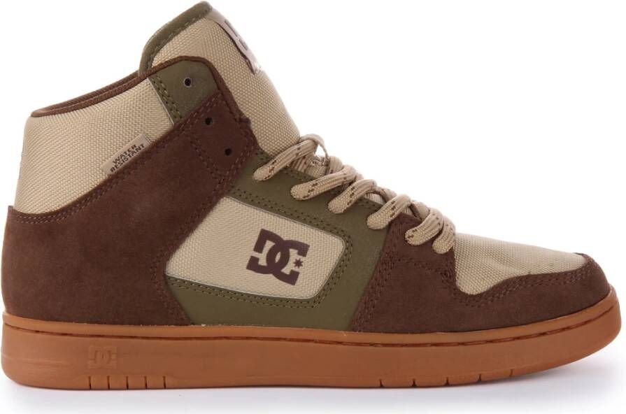 DC Shoes Waterbestendige High-Top Sneakers in Bruin Multicolor Heren