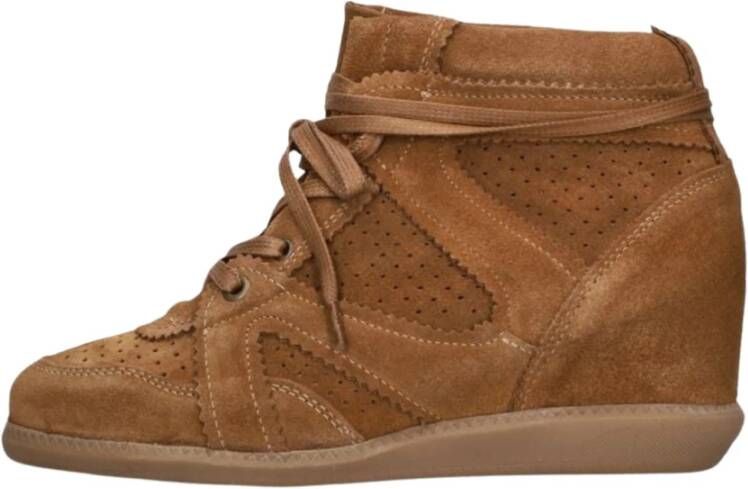 Deabused Hoge Ziggy Sneakers Bruin Suède Brown Dames