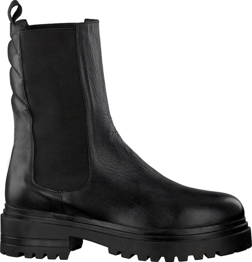 Deabused Zwarte Leren Chelsea Boot Dea-79L Black Dames