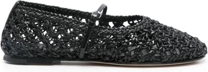 Dear Frances Zwarte Gespband Leren Schoenen Black Dames