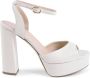 Dee Ocleppo Afslankende Plateau Sandalen Italiaans Leer White Dames - Thumbnail 1