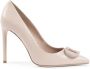 Dee Ocleppo Beige Leren Stiletto Hakken Beige Dames - Thumbnail 1