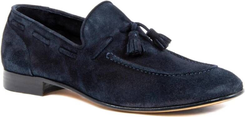 Dee Ocleppo Blauwe Suède Loafers Blue Heren