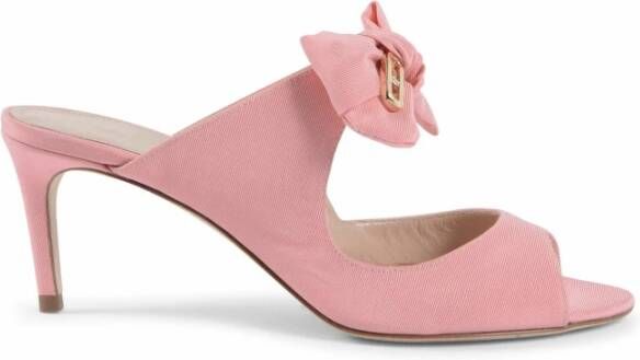 Dee Ocleppo Bow Embellished Low Heel Mule Pink Dames