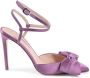 Dee Ocleppo Chique Satijnen Enkelband Stiletto Pump Purple Dames - Thumbnail 1