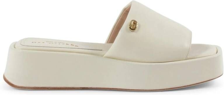 Dee Ocleppo Sandalen Cloud Slide Leren Plateau Sandaal