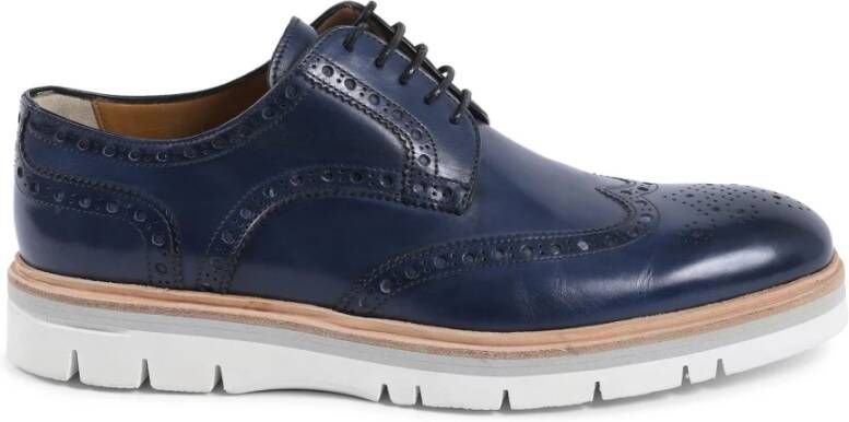 Dee Ocleppo Donkerblauwe Leren Brogue Schoenen Blue Heren