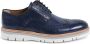 Dee Ocleppo Donkerblauwe Leren Brogue Schoenen Blue Heren - Thumbnail 1